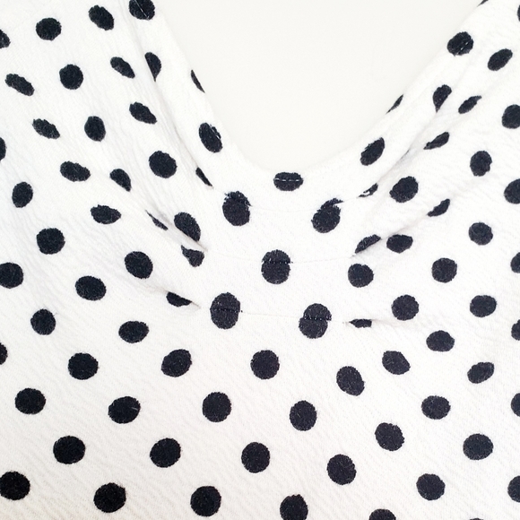 Anthropologie black and white polka dot tank dress - Picture 4 of 8